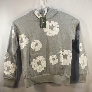 Denim Tears‎ Cotton Wreath Hoodie Gray Women's Small 100% Cotton